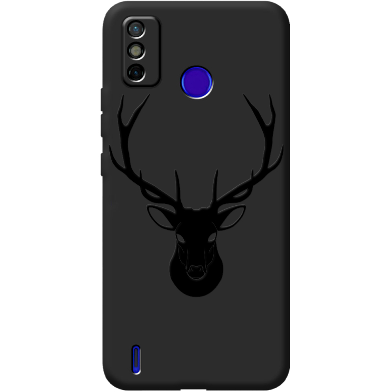 Черный чехол BoxFace Tecno Spark 6 Go Deer