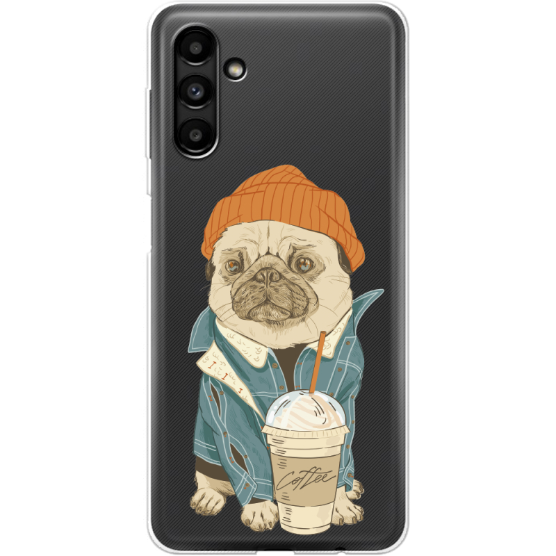 Прозрачный чехол BoxFace Samsung Galaxy A13 5G (A136) Dog Coffeeman