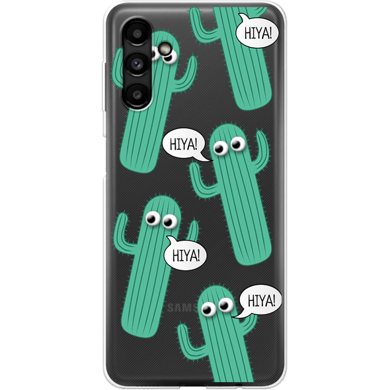 Прозрачный чехол BoxFace Samsung Galaxy A13 5G (A136) с 3D-глазками HIYA