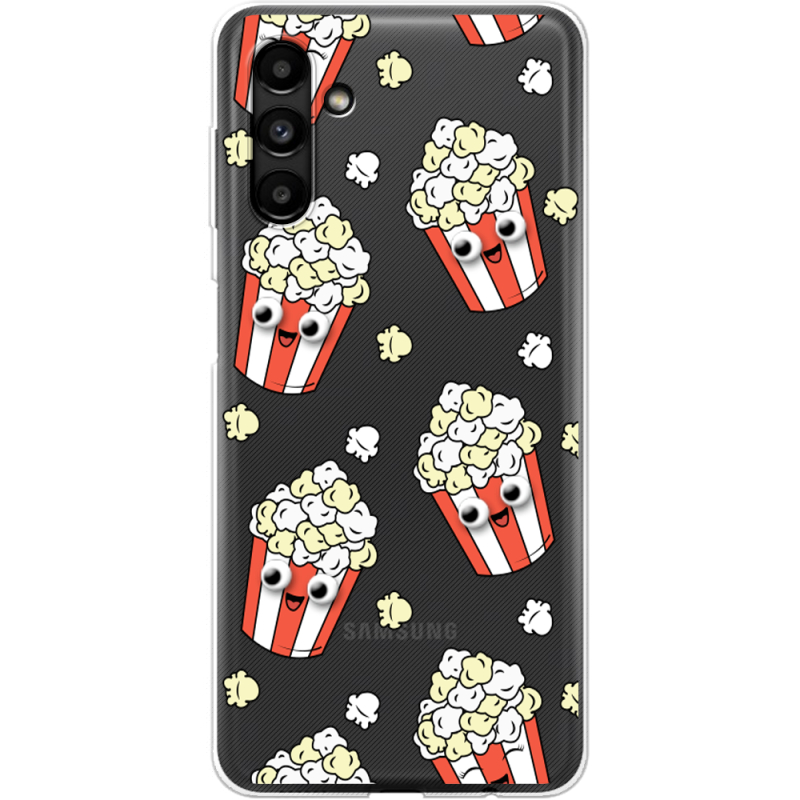 Прозрачный чехол BoxFace Samsung Galaxy A13 5G (A136) с 3D-глазками Popcorn