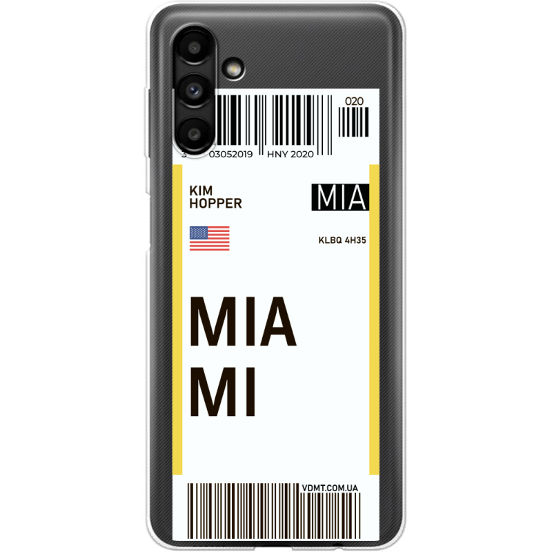 Прозрачный чехол BoxFace Samsung Galaxy A13 5G (A136) Ticket Miami