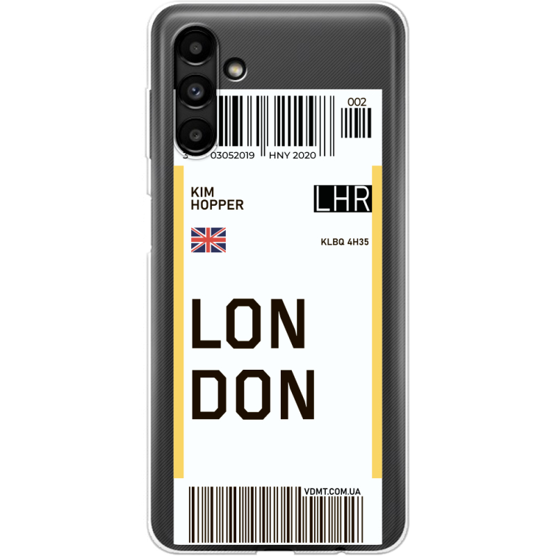 Прозрачный чехол BoxFace Samsung Galaxy A13 5G (A136) Ticket London