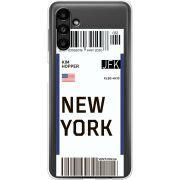 Прозрачный чехол BoxFace Samsung Galaxy A13 (A136) Ticket New York