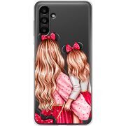 Прозрачный чехол BoxFace Samsung Galaxy A13 5G (A136) Mouse Girls