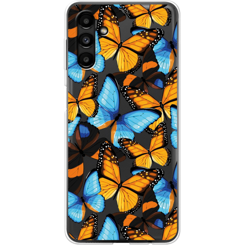 Прозрачный чехол BoxFace Samsung Galaxy A13 5G (A136) Butterfly Morpho