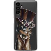 Прозрачный чехол BoxFace Samsung Galaxy A13 5G (A136) Steampunk Cat