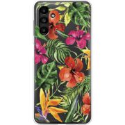 Прозрачный чехол BoxFace Samsung Galaxy A13 5G (A136) Tropical Flowers