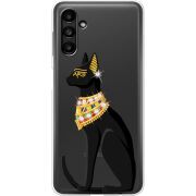 Чехол со стразами Samsung Galaxy A13 5G (A136) Egipet Cat