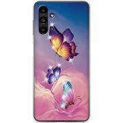 Чехол со стразами Samsung Galaxy A13 5G (A136) Butterflies