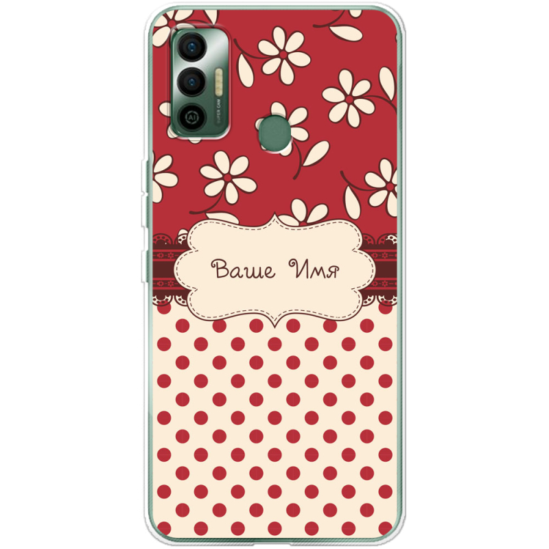 Чехол BoxFace Tecno Spark 7 Именной Polka Dots