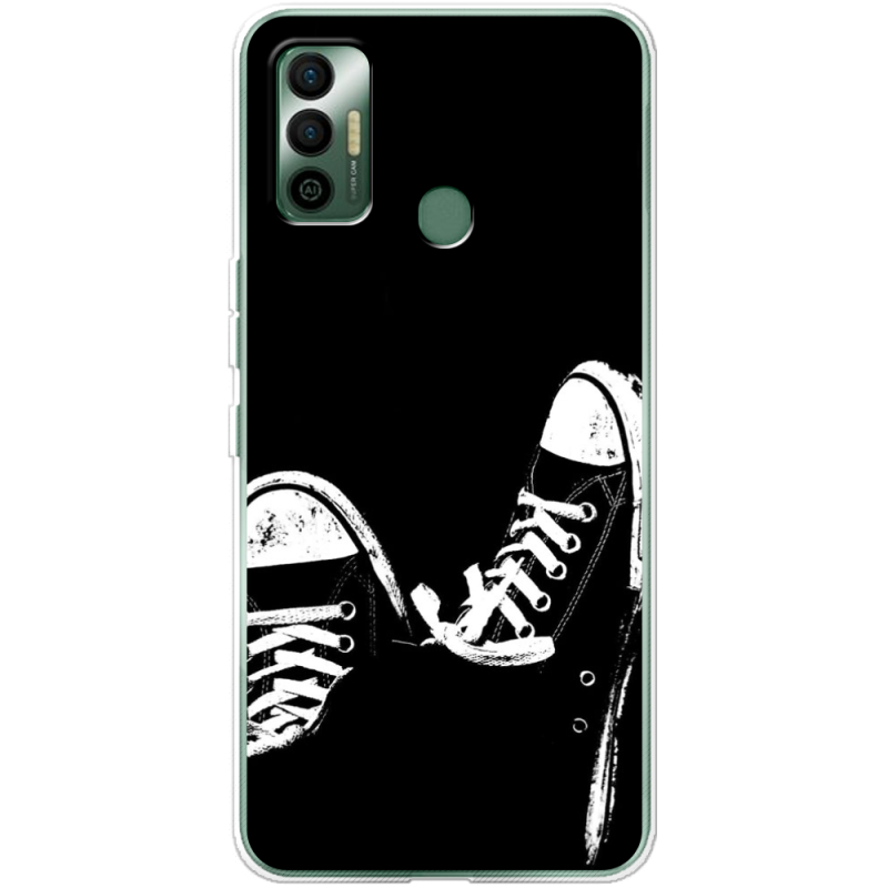 Чехол BoxFace Tecno Spark 7 Black Sneakers