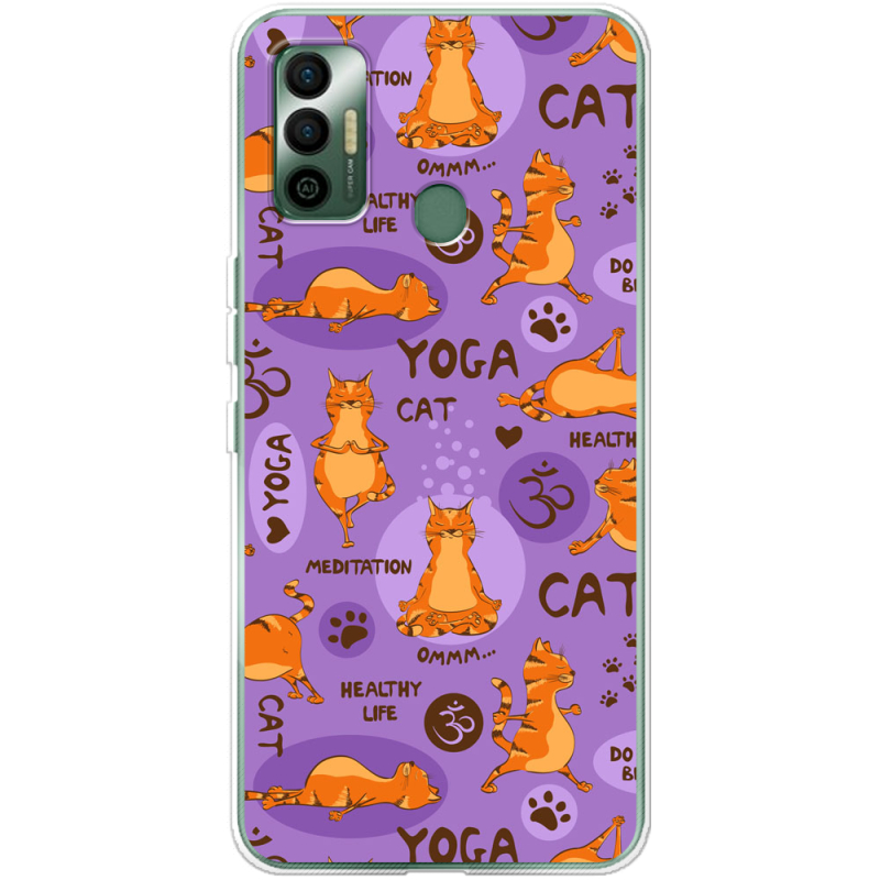 Чехол BoxFace Tecno Spark 7 Yoga Cat