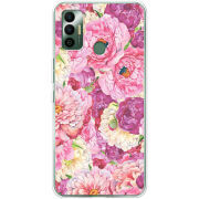 Чехол BoxFace Tecno Spark 7 Pink Peonies