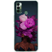 Чехол BoxFace Tecno Spark 7 Exquisite Purple Flowers