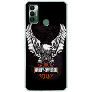 Чехол BoxFace Tecno Spark 7 Harley Davidson and eagle