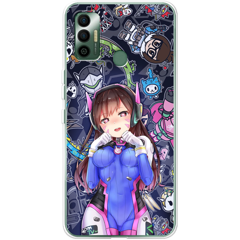 Чехол BoxFace Tecno Spark 7 Overwatch D.VA