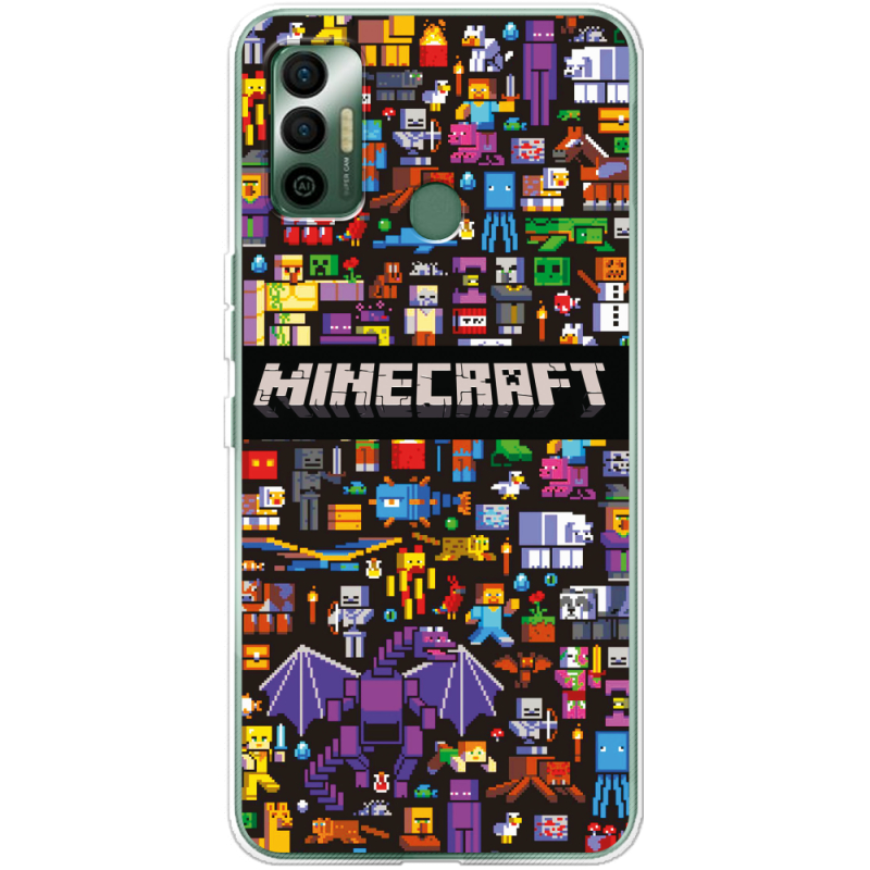 Чехол BoxFace Tecno Spark 7 Minecraft Mobbery