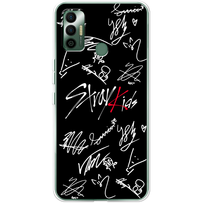 Чехол BoxFace Tecno Spark 7 Stray Kids автограф