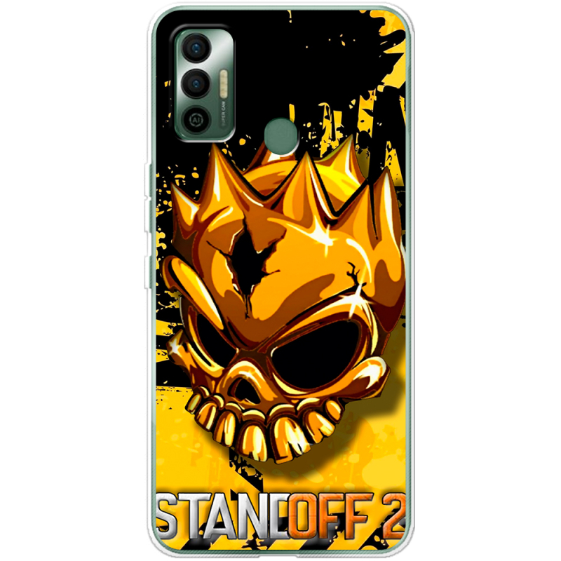 Чехол BoxFace Tecno Spark 7 StandOff 2 gold