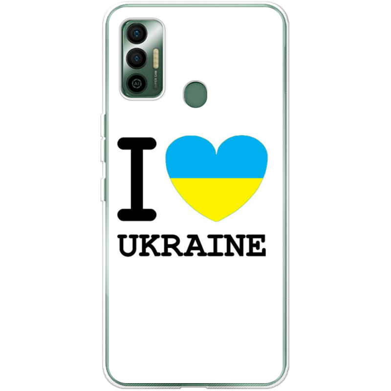 Чехол BoxFace Tecno Spark 7 I love Ukraine