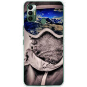 Чехол BoxFace Tecno Spark 7 snowboarder