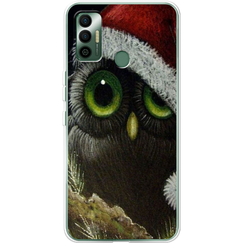 Чехол BoxFace Tecno Spark 7 Christmas Owl