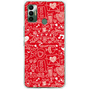 Чехол BoxFace Tecno Spark 7 Happy Valentines