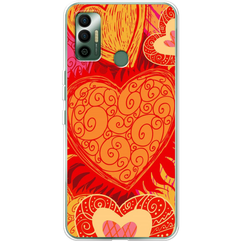 Чехол BoxFace Tecno Spark 7 Warm Hearts