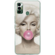 Чехол BoxFace Tecno Spark 7 Marilyn Monroe Bubble Gum