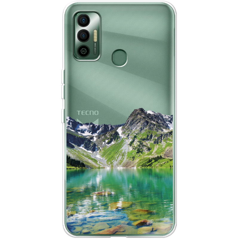 Прозрачный чехол BoxFace Tecno Spark 7 Green Mountain