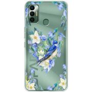 Прозрачный чехол BoxFace Tecno Spark 7 Spring Bird