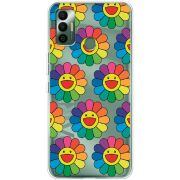 Прозрачный чехол BoxFace Tecno Spark 7 Hippie Flowers