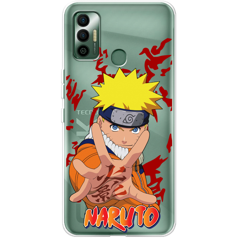 Прозрачный чехол BoxFace Tecno Spark 7 Naruto