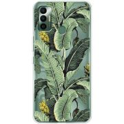 Прозрачный чехол BoxFace Tecno Spark 7 Banana Leaves