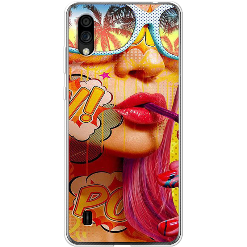 Чехол BoxFace ZTE Blade A5 2020 Yellow Girl Pop Art