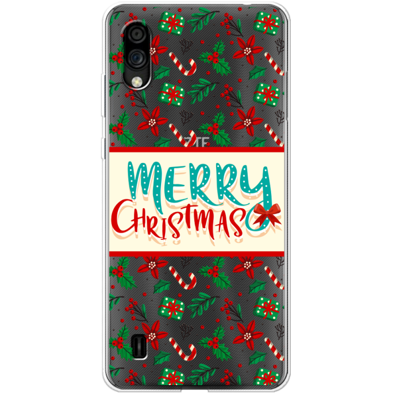 Прозрачный чехол BoxFace ZTE Blade A5 2020 Vintage Christmas Pattern