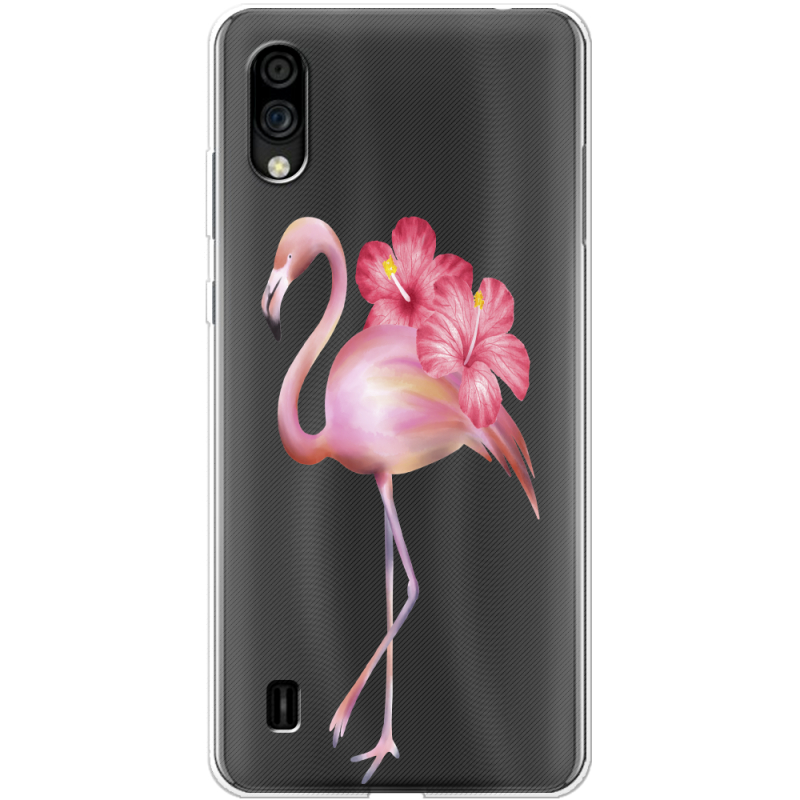 Прозрачный чехол BoxFace ZTE Blade A5 2020 Floral Flamingo