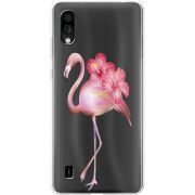 Прозрачный чехол BoxFace ZTE Blade A5 2020 Floral Flamingo
