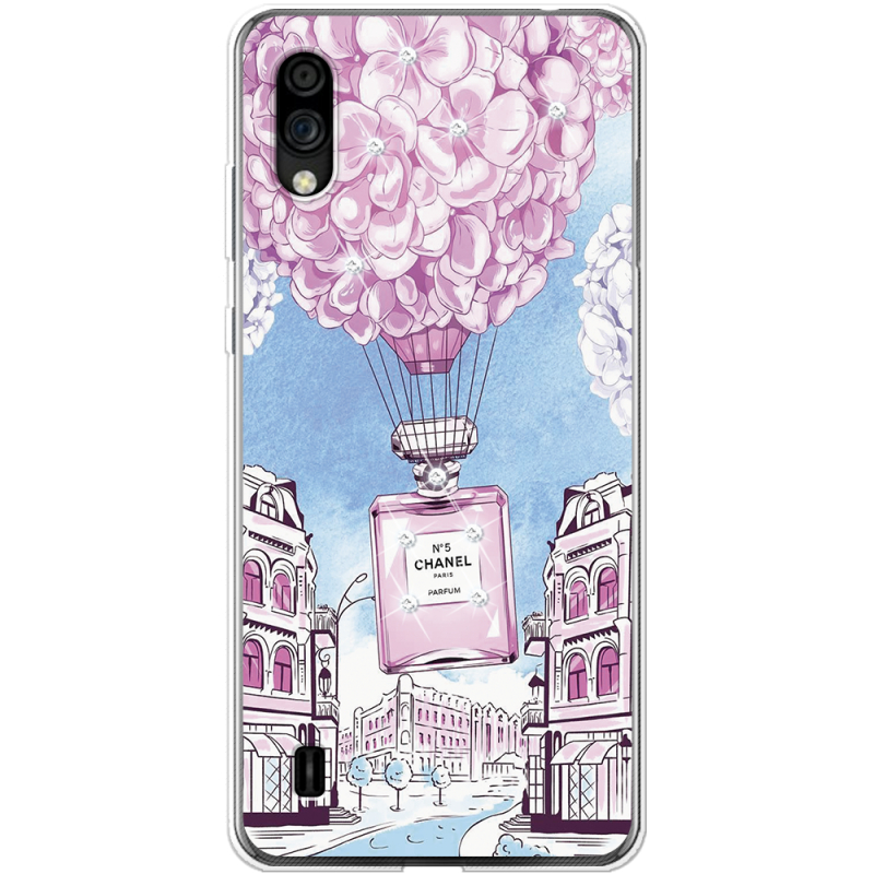 Чехол со стразами ZTE Blade A5 2020 Perfume bottle