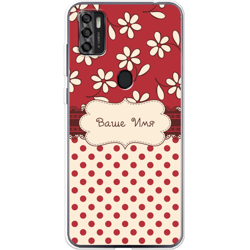 Чехол BoxFace ZTE Blade A7S 2020 Именной Polka Dots