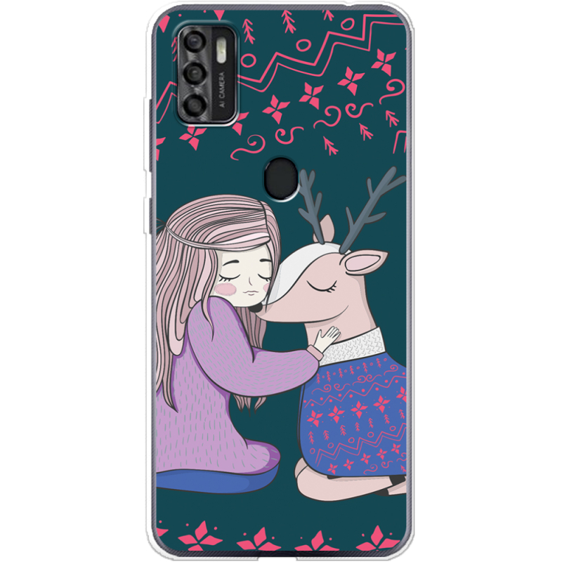 Чехол BoxFace ZTE Blade A7S 2020 Girl and deer