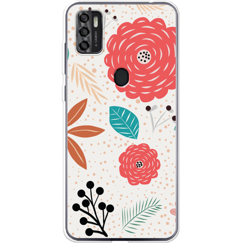 Чехол BoxFace ZTE Blade A7S 2020 Line Flowers