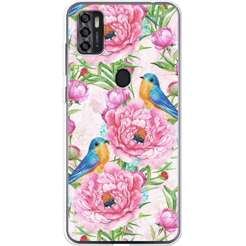 Чехол BoxFace ZTE Blade A7S 2020 Birds and Flowers