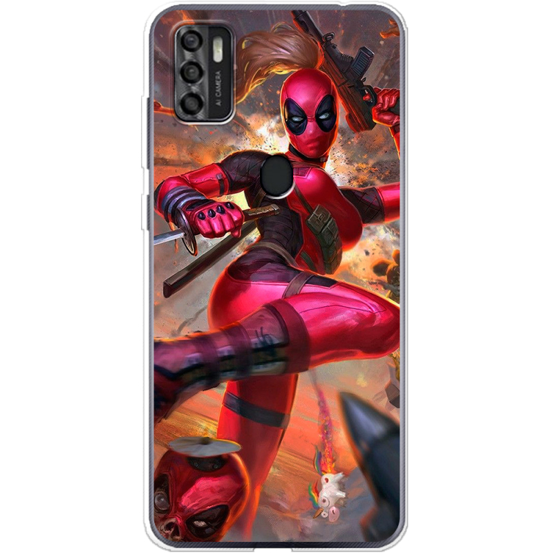 Чехол BoxFace ZTE Blade A7S 2020 Woman Deadpool