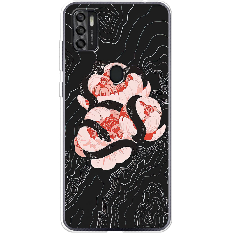 Чехол BoxFace ZTE Blade A7S 2020 Snake Rose