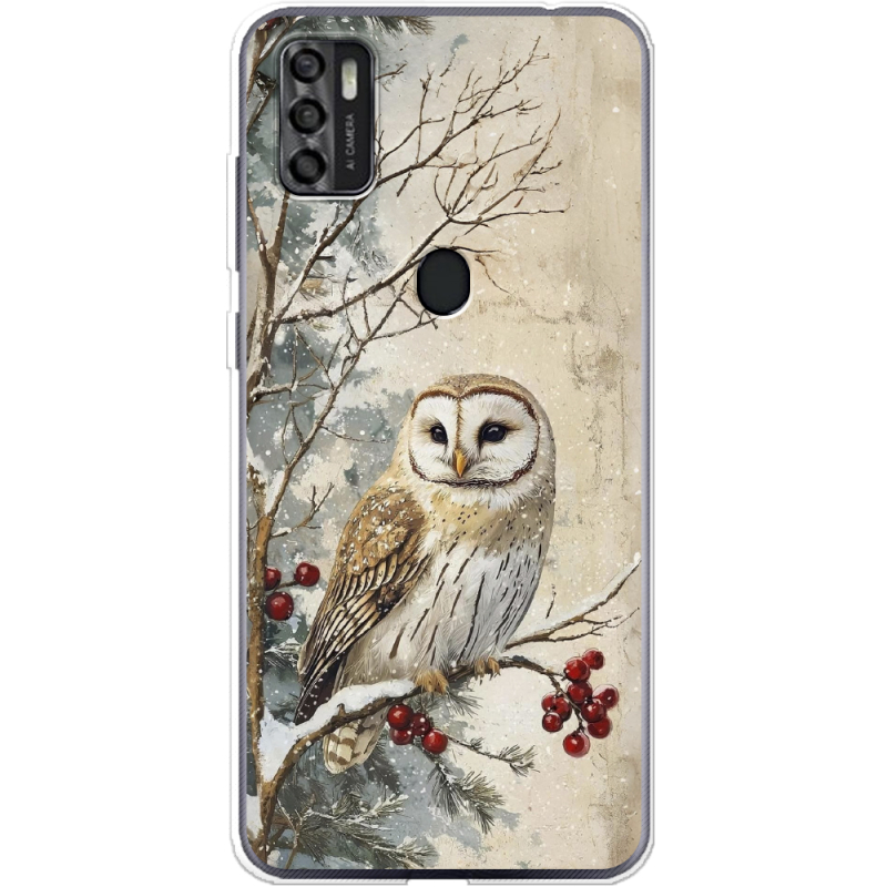 Чехол BoxFace ZTE Blade A7S 2020 Christmas Owl