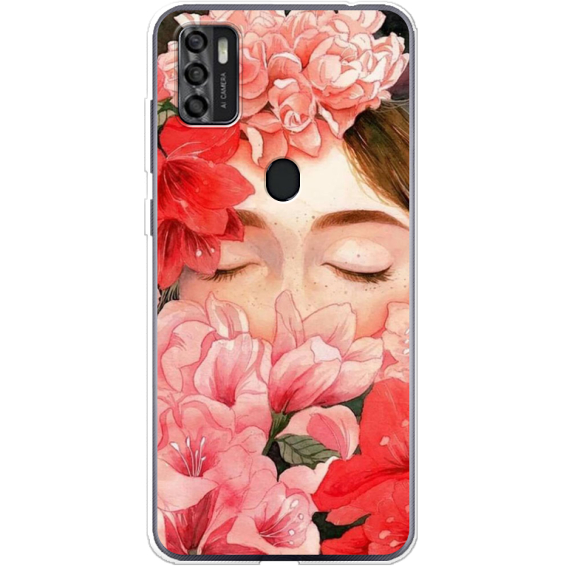 Чехол BoxFace ZTE Blade A7S 2020 Girl in Flowers