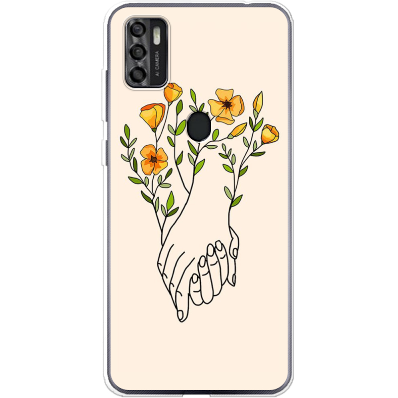 Чехол BoxFace ZTE Blade A7S 2020 Flower Hands