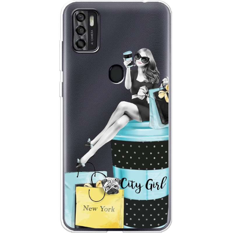 Прозрачный чехол BoxFace ZTE Blade A7S 2020 City Girl