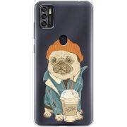 Прозрачный чехол BoxFace ZTE Blade A7S 2020 Dog Coffeeman